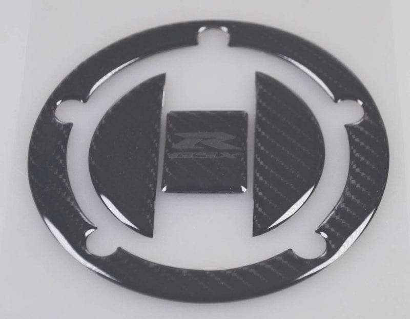 REVSOSTAR Real Carbon Look Gas Cap, Fuel Cap Decal, Tank Pad Decal Stickers,Tank Pad Protector, Grey Logo for GSXR 600 GSXR 750 GSXR 1000 K6 K7 K8 K9 L1 2006-2017, 3Pcs Per Set - Image 5